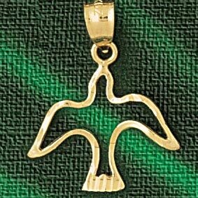 Dazzlers Jewelry Bird Pendant Necklace Charm Bracelet in Yellow, White or Rose Gold 2939, MPN: DZ-2…