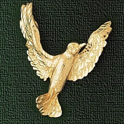 Dazzlers Jewelry Bird Pendant Necklace Charm Bracelet in Yellow, White or Rose Gold 2917, MPN: DZ-2…