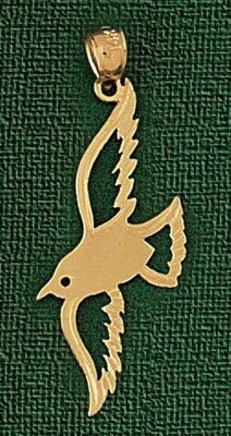 Dazzlers Jewelry Bird Pendant Necklace Charm Bracelet in Yellow, White or Rose Gold 2913, MPN: DZ-2…