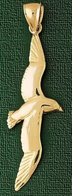 Dazzlers Jewelry Bird Pendant Necklace Charm Bracelet in Yellow, White or Rose Gold 2909, MPN: DZ-2…