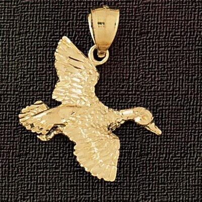 Dazzlers Jewelry Ocean Bird Pendant Necklace Charm Bracelet in Yellow, White or Rose Gold 2956, MPN…