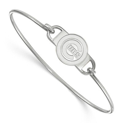 MLB Chicago Cubs Small Center Wire Bangle Sterling Silver SS029CUB-7, MPN: SS029CUB-7, 883957524979