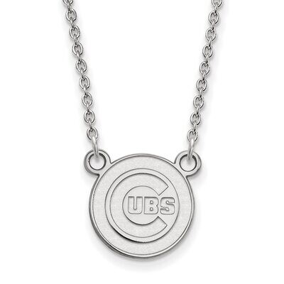 Chicago Cubs Small Pendant with Necklace Sterling Silver SS009CUB-18, MPN: SS009CUB-18, 886774625645