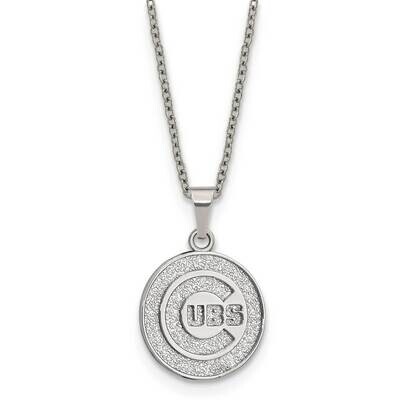 MLB Chicago Cubs Pendant On 2 In Extension Necklace Stainless Steel ST516CUB, MPN: ST516CUB, 191101…
