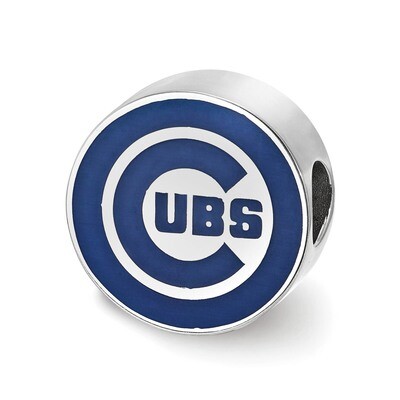 Chicago Cubs Enameled Bead Sterling Silver SS500CUB, MPN: SS500CUB, 634401430670