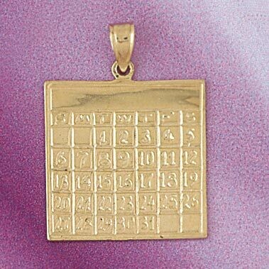 Dazzlers Jewelry Office Calculator Pendant Necklace Charm Bracelet in Yellow, White or Rose Gold 64…
