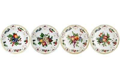 Mottahedeh Duke of Gloucester Dessert Plate Set of 4 CW1460, MPN: CW1460,