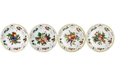 Mottahedeh Duke of Gloucester Bread &amp; Butter Plate Set of 4 CW1465, MPN: CW1465,
