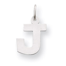Small Block Initial J Charm 14k White Gold YC665J, MPN: YC665J, 883957973050