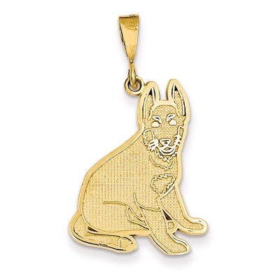 German Shepherd Pendant 14k Gold K3395, MPN: K3395, 886774099866