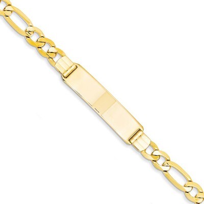 Figaro ID Bracelet 8 Inch 14k Gold FIG200ID-8, MPN: FIG200ID-8, 886774989990
