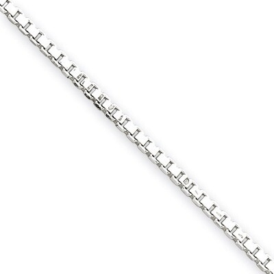 20 Inch 1.75mm Box Chain Sterling Silver QBX035-20, MPN: QBX035-20, 886774412726