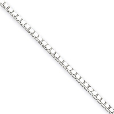 30 Inch 1.5mm Box Chain Sterling Silver QBX028-30, MPN: QBX028-30, 886774412672