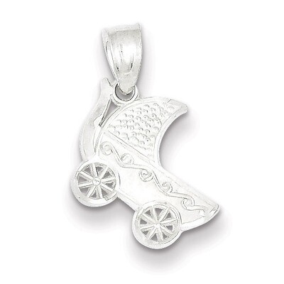 Baby Buggy Charm Sterling Silver QC1308, MPN: QC1308, 883957849201