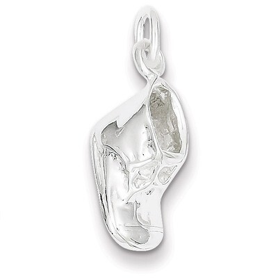 Baby Shoe Charm Sterling Silver QC1480, MPN: QC1480, 883957849133