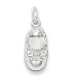 Baby Shoe Charm Sterling Silver QC1047, MPN: QC1047, 883957904900