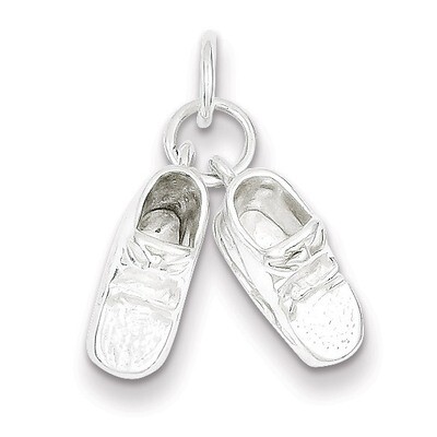 Baby Shoes Charm Sterling Silver QC5, MPN: QC5, 883957912011