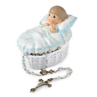 Precious Moments Blue Baby Baptism Rosary with Box GM18952, MPN: GM18952, 875555030389