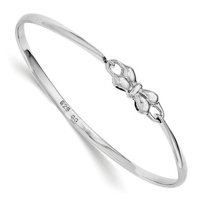 Bow Baby Bangle Bracelet Sterling Silver QB1056, MPN: QB1056, 191101111389