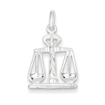 Scales Of Justice Charm Sterling Silver QC158, MPN: QC158, 883957849522