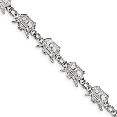MLB Detroit Tigers Logo On 1.5 In Extender Bracelet Stainless Steel ST515TIG, MPN: ST515TIG, 191101…