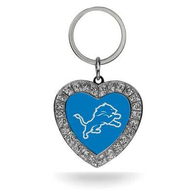 NFL Detroit Lions Rhinestone Heart Key Chain GC7940, MPN: GC7940, 767345349330