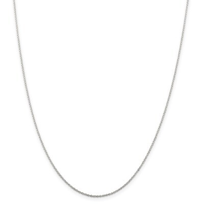 20 Inch 1mm Cable Chain Sterling Silver QCL030-20, MPN: QCL030-20, 886774421704