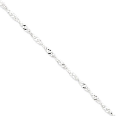 20 Inch 3.50mm Singapore Chain Sterling Silver QFC71-20, MPN: QFC71-20, 883957944005