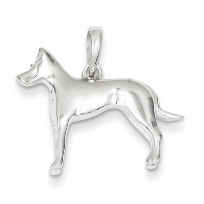 Great Dane Pendant Sterling Silver QC6339, MPN: QC6339, 883957137544