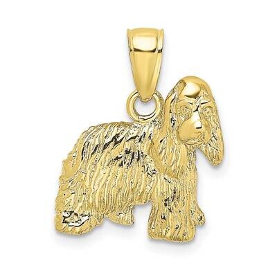 2-D Cocker Spaniel Dog Charm 10k Gold 10K6451, MPN: 10K6451, 883957148144