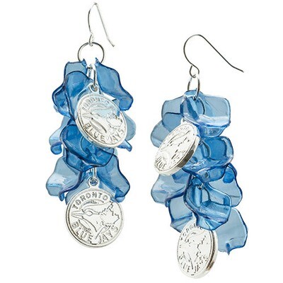 Toronto Blue Jays Celebration Dangle Earrings BLU074ERD