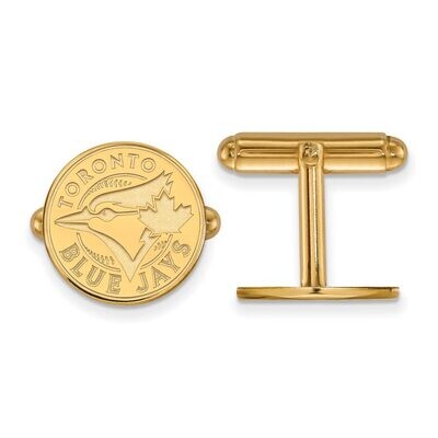 Toronto Blue Jays Cufflinks Gold-plated Silver GP007BLU, MPN: GP007BLU, 886774904702