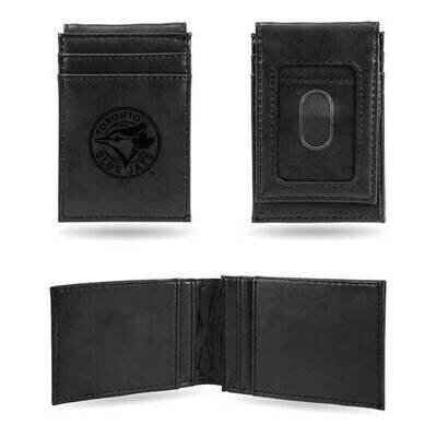MLB Toronto Blue Jays Black Faux Leather Front Pocket Wallet GC7434, MPN: GC7434, 767345894700