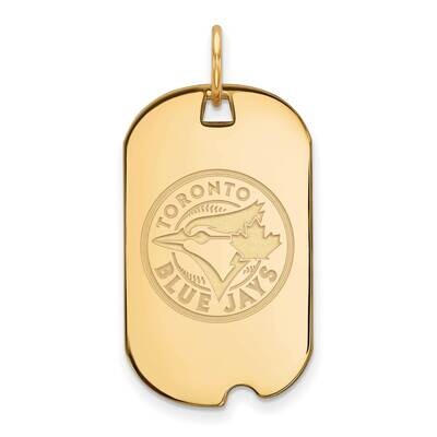 MLB Toronto Blue Jays Small Dog Tag Gold-plated Sterling Silver GP024BLU, MPN: GP024BLU, 8839578953…