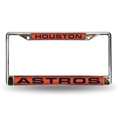 MLB Houston Astros Laser Chrome Car License Plate Frame GC7020, MPN: GC7020, 94746402808