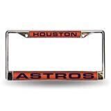 MLB Houston Astros Laser Chrome Car License Plate Frame GC7020, MPN: GC7020, 94746402808