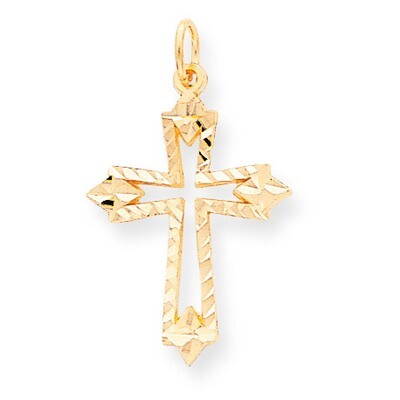 Cross Charm 10k Gold 10C68, MPN: 10C68, 883957487335