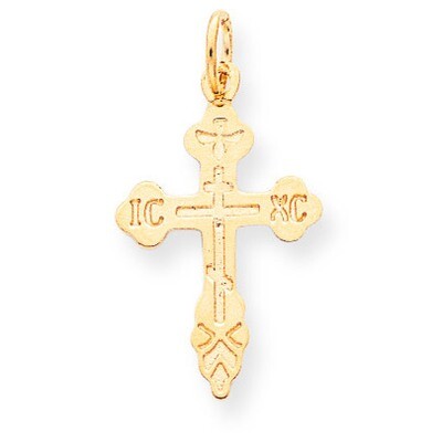 Cross Charm 10k Gold 10C66, MPN: 10C66, 883957477756