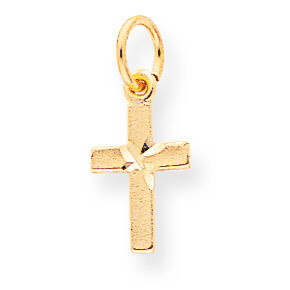 Cross Charm 10k Gold 10C74, MPN: 10C74, 886774084947