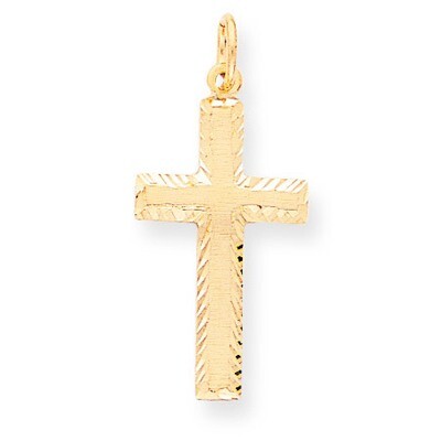 Cross Charm 10k Gold 10C322, MPN: 10C322, 886774084374