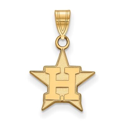 Houston Astros Small Pendant 14k Yellow Gold 4Y012AST, MPN: 4Y012AST, 886774871660