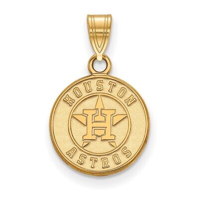 Houston Astros Small Pendant 14k Yellow Gold 4Y002AST, MPN: 4Y002AST, 886774857954