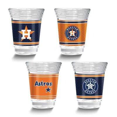 MLB Houston Astros 4-piece Shot Glass Set GM26124-AST, MPN: GM26124-AST, 737538033667