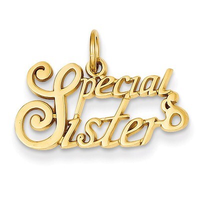 Special Sister Charm 14k Gold C1069, MPN: C1069, 883957854816
