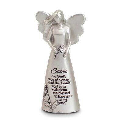 Silver-tone Enamel Sisters Angel Figurine Boxed GM21163, MPN: GM21163, 785525297882