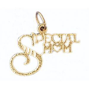 Dazzlers Jewelry Special Mom Pendant Necklace Charm Bracelet in Yellow, White or Rose Gold 9726, MP…