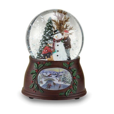 Glitterdome Musical Snowman with Kids GM15743, MPN: GM15743, 89945495003