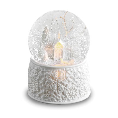 LED Glitterdome Musical Church with Sleigh GM15753, MPN: GM15753, 89945554427