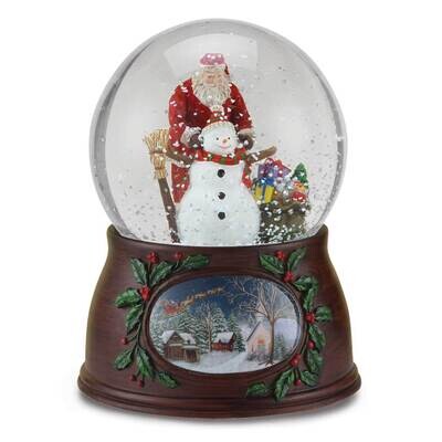 Musical Santa &amp; Snowman Glitter Dome GM10567, MPN: GM10567, 89945494983
