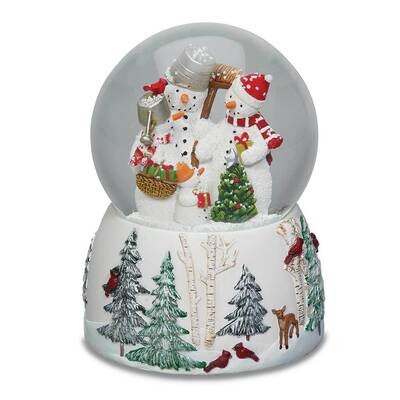 Glitterdome Musical Snowman Family GM23535, MPN: GM23535, 89945709643